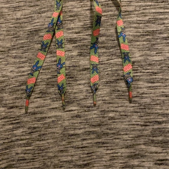 2 Pairs of Y2K Shoelaces Happy Bunny “Cute But Psycho” and Pink / Blue Stripe - Picture 16 of 16